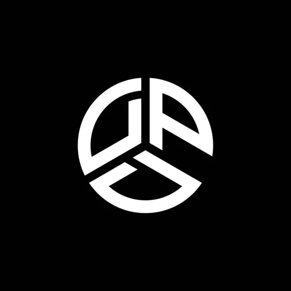 Dpd Logo Witte Achtergrond Dpd Creatieve Initialen Letter Logo Concept — Stockvector
