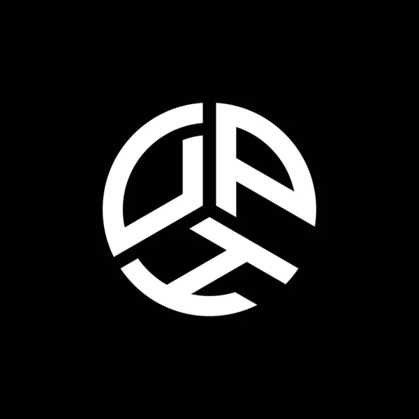 Дизайн Логотипа Dph Белом Фоне Концепция Логотипа Инициалами Dph Дизайн — стоковый вектор