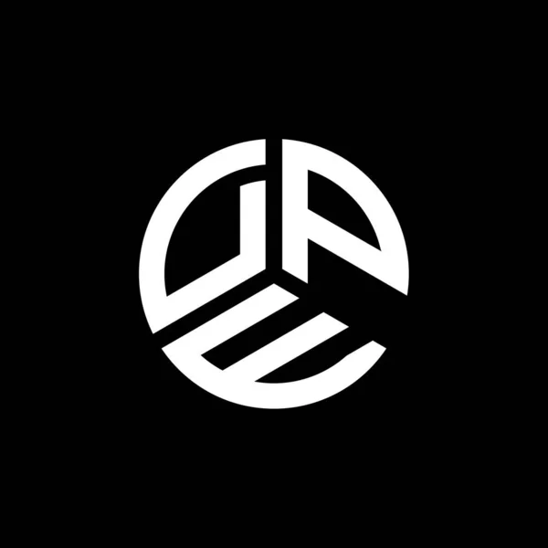 Projekt Logo Litery Dpe Białym Tle Kreatywne Inicjały Dpe Koncepcja — Wektor stockowy