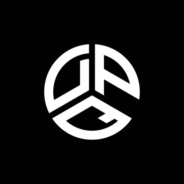 Design Del Logo Della Lettera Dpq Sfondo Bianco Concetto Logo — Vettoriale Stock