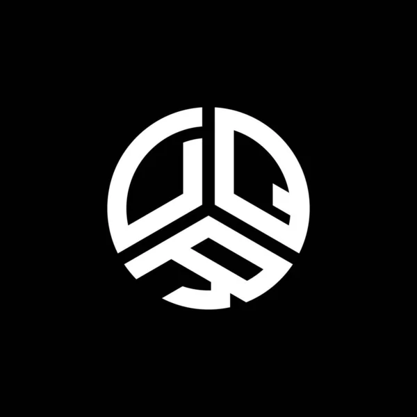 Diseño Del Logo Dqr Letter Sobre Fondo Blanco Dqr Iniciales — Archivo Imágenes Vectoriales