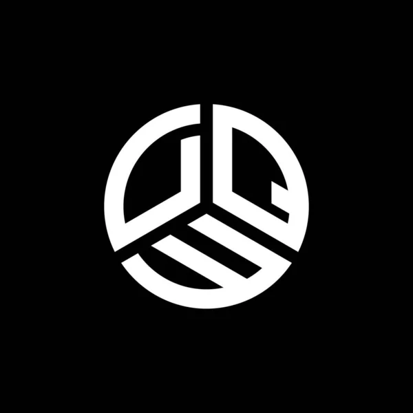 Logo Desain Huruf Dqw Pada Latar Belakang Putih Dqw Kreatif - Stok Vektor