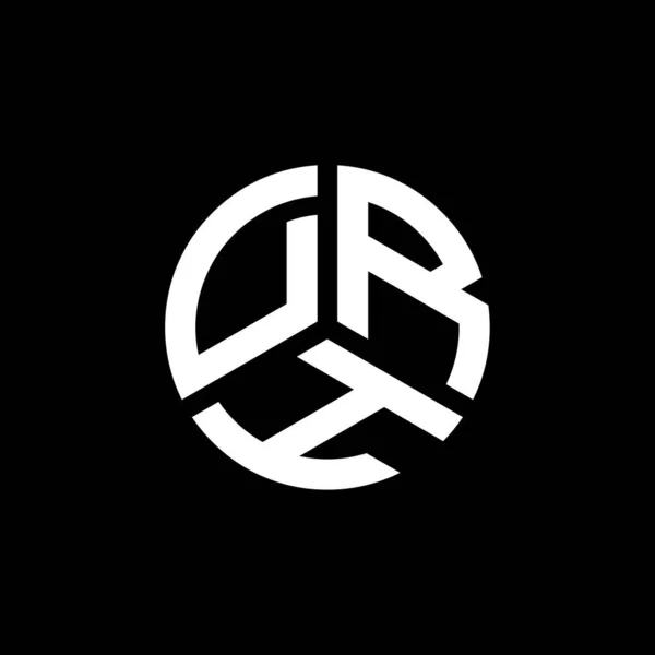 Дизайн Логотипа Буквы Drh Белом Фоне Drh Креативные Инициалы Буквенная — стоковый вектор