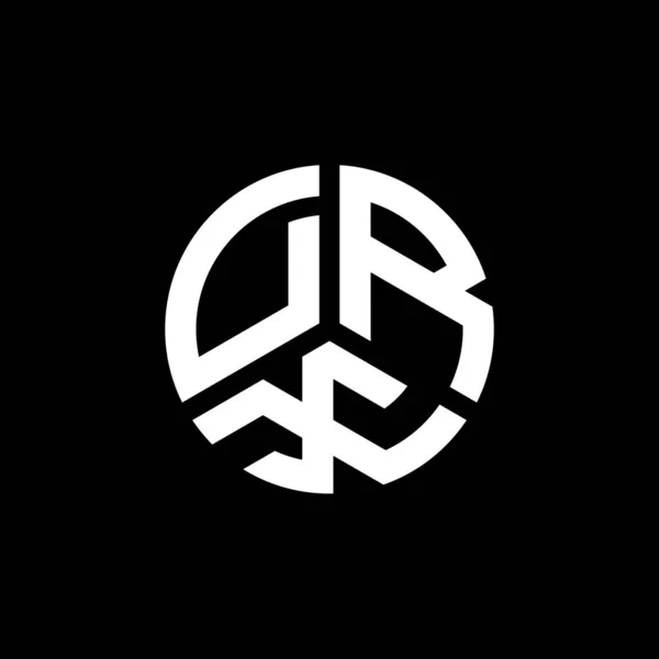 Drx Buchstabe Logo Design Auf Weißem Hintergrund Drx Kreative Initialen — Stockvektor