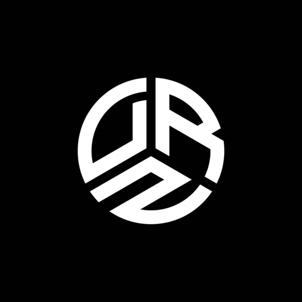 白い背景にDrz文字のロゴデザイン Drzクリエイティブイニシャルレターロゴコンセプト Drz手紙デザイン — ストックベクタ