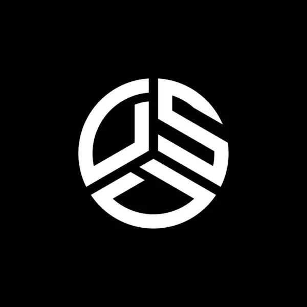 Dsd Lettre Logo Design Sur Fond Blanc Dsd Initiales Créatives — Image vectorielle