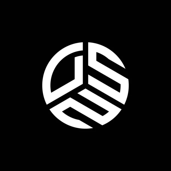 Desain Logo Huruf Dsn Pada Latar Belakang Putih Dsn Kreatif - Stok Vektor