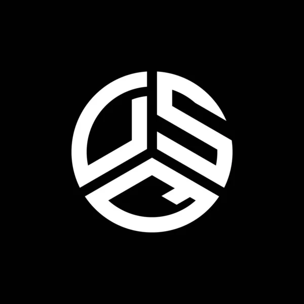Design Logo Literei Dsq Fundal Alb Dsq Creativ Inițiale Concept — Vector de stoc