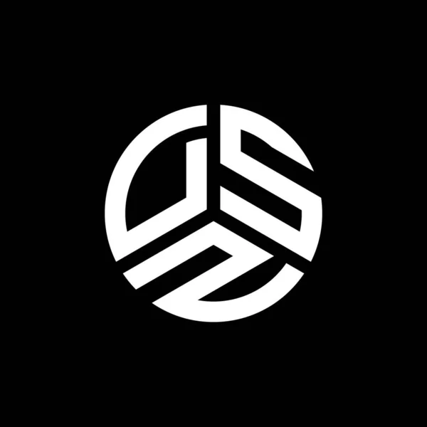 Projekt Logo Litery Dsz Białym Tle Dsz Twórcze Inicjały Koncepcja — Wektor stockowy