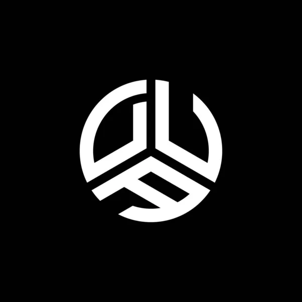 Dua Logo Witte Achtergrond Dua Creatief Initialen Letter Logo Concept — Stockvector