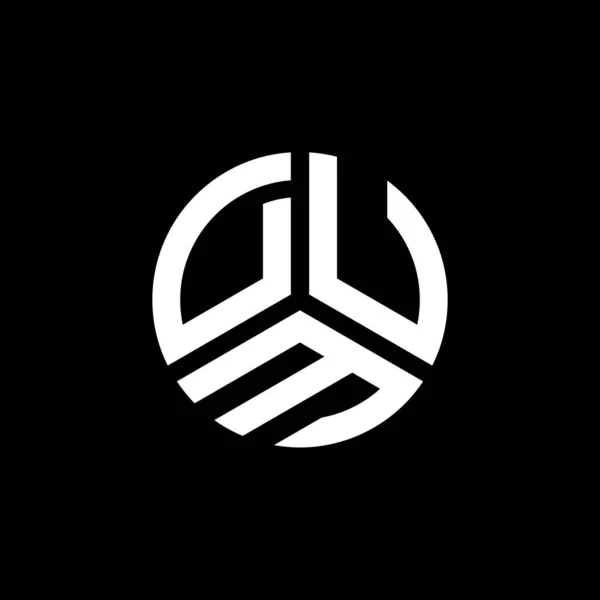 Projekt Logo Litery Dum Białym Tle Dum Twórcze Inicjały Litera — Wektor stockowy