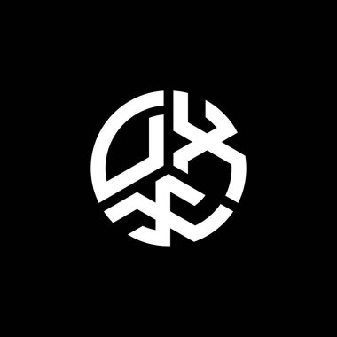 Beyaz arkaplanda DXX harf logosu tasarımı. DXX yaratıcı harflerin baş harfleri logo kavramı. DXX harf tasarımı.