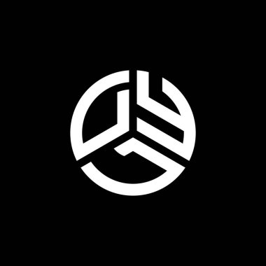 Beyaz arkaplanda DYL harf logosu tasarımı. DYL yaratıcı harflerin baş harfleri logo kavramı. DYL harf tasarımı.