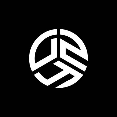 Beyaz arka planda DZY harf logosu tasarımı. DZY yaratıcı harflerin baş harfleri logo kavramı. DZY harf tasarımı.