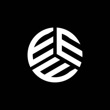 Beyaz arka planda EEE harf logosu tasarımı. EEE yaratıcı harfler logosu konsepti. EEE harf tasarımı.