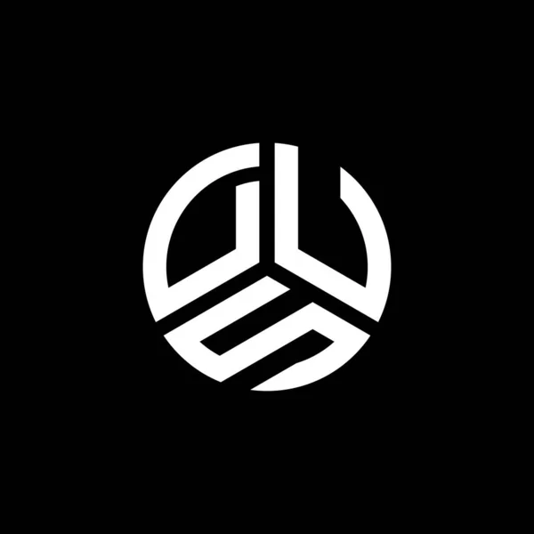 Projekt Logo Litery Dus Białym Tle Inicjały Twórcze Dus Koncepcja — Wektor stockowy