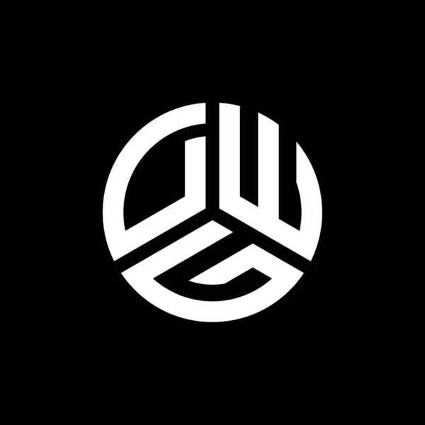 Logo Della Lettera Dwg Sfondo Bianco Concetto Logo Lettera Iniziali — Vettoriale Stock