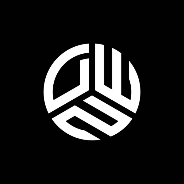 Dwn Letter Logo Ontwerp Witte Achtergrond Dwn Creatieve Initialen Letter — Stockvector