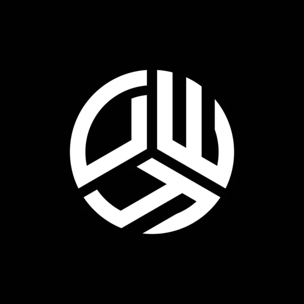 Dwy Carta Logotipo Design Fundo Branco Dwy Iniciais Criativas Conceito — Vetor de Stock