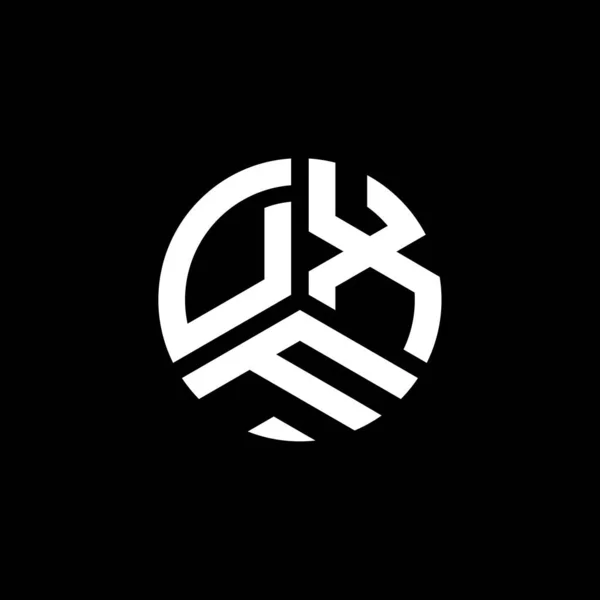 Diseño Del Logotipo Letra Dxf Sobre Fondo Blanco Dxf Iniciales — Archivo Imágenes Vectoriales