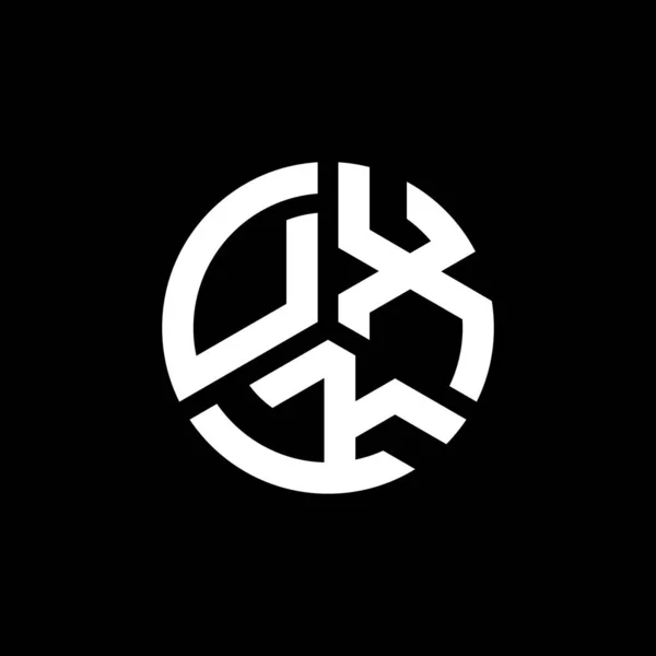 白を基調としたDxk文字ロゴデザイン Dxkクリエイティブイニシャルレターロゴコンセプト Dxk文字デザイン — ストックベクタ