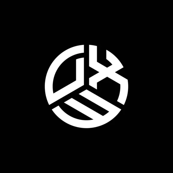 Diseño Del Logotipo Letra Dxw Sobre Fondo Blanco Dxw Iniciales — Vector de stock