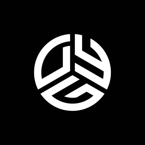 Beyaz Arka Planda Dyg Harf Logosu Tasarımı Dyg Yaratıcı Harflerin — Stok Vektör
