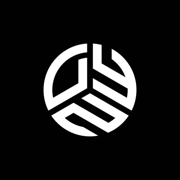 Beyaz Arka Planda Dyn Harf Logosu Tasarımı Dyn Yaratıcı Harflerin — Stok Vektör