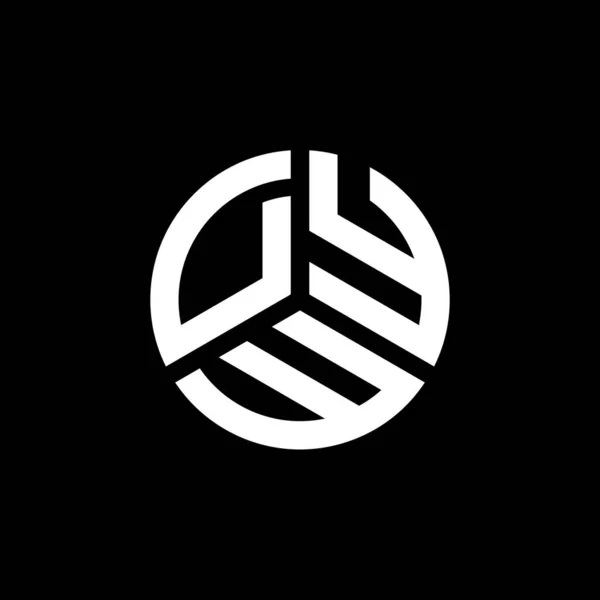 Diseño Del Logotipo Letra Dyw Sobre Fondo Blanco Dyw Iniciales — Archivo Imágenes Vectoriales