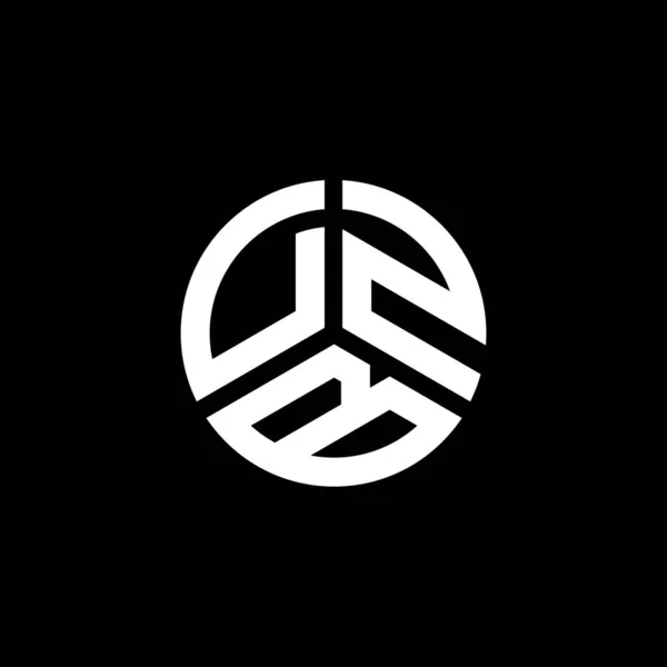 Logo Desain Dzb Huruf Pada Latar Belakang Putih Dzb Kreatif - Stok Vektor