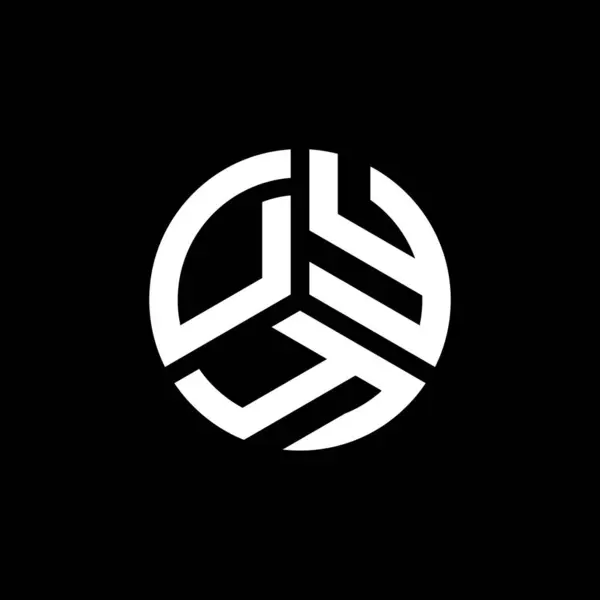 Dyy Letter Logo Ontwerp Witte Achtergrond Dyy Creatieve Initialen Letter — Stockvector