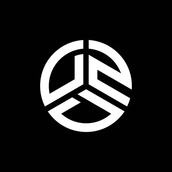 Beyaz Arkaplanda Dzd Harf Logosu Tasarımı Dzd Yaratıcı Harf Logosu — Stok Vektör
