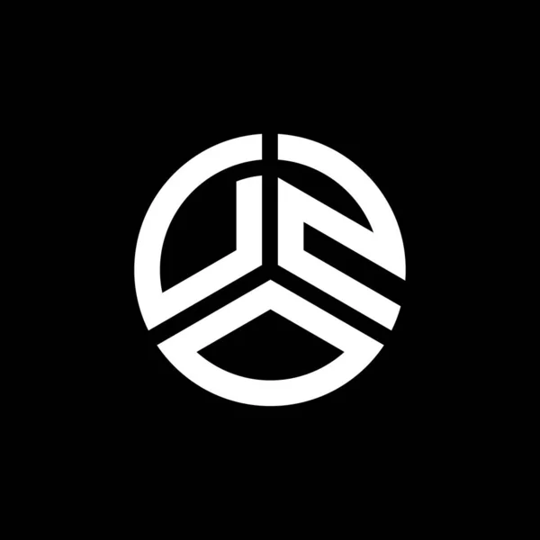 白い背景にDzoの手紙のロゴデザイン Dzoクリエイティブイニシャルレターロゴコンセプト Dzoレターデザイン — ストックベクタ