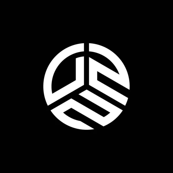 Dzn Letter Logo Design White Background Dzn Creative Initials Letter — Stock Vector