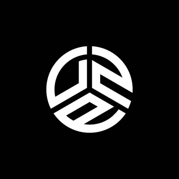 Дизайн Логотипа Dzp Белом Фоне Концепция Логотипа Инициалами Dzp Дизайн — стоковый вектор