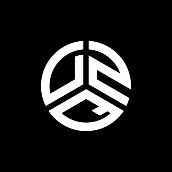 Logo Desain Huruf Dzq Pada Latar Belakang Putih Dzq Kreatif - Stok Vektor