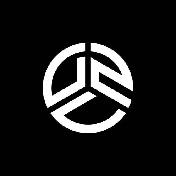 Dzv Письмо Дизайн Логотипа Белом Фоне Концепция Логотипа Буквенными Инициалами — стоковый вектор