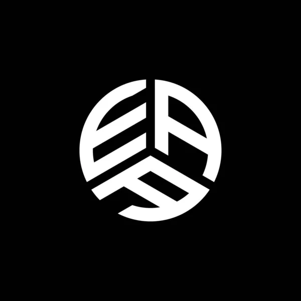 Diseño Del Logotipo Letra Eaa Sobre Fondo Blanco Eaa Iniciales — Archivo Imágenes Vectoriales