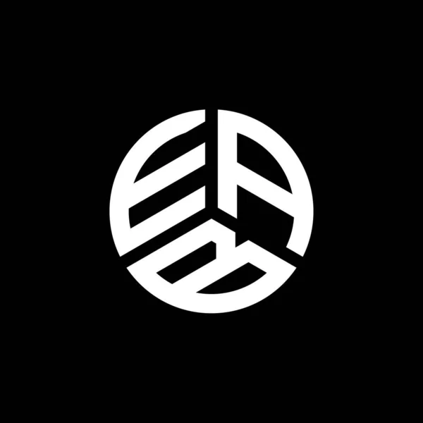 Logo Lettera Eab Sfondo Bianco Eab Creativo Iniziali Lettera Logo — Vettoriale Stock