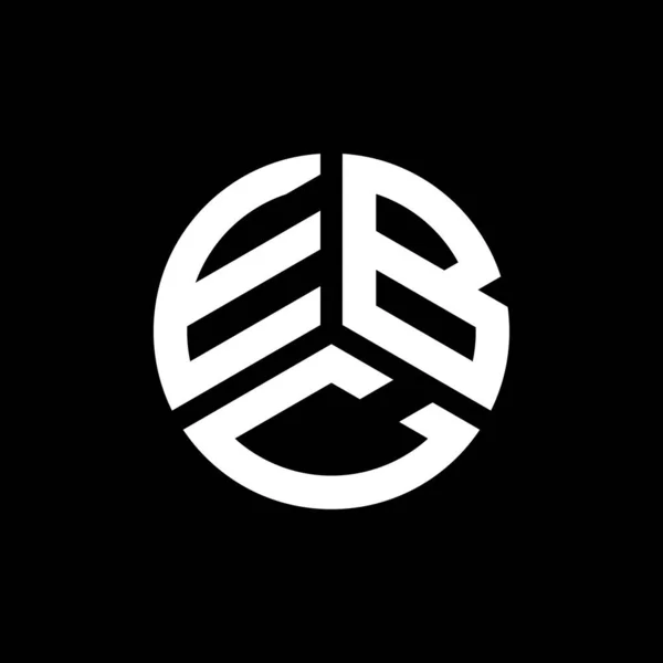 Beyaz Arka Planda Ebc Harf Logosu Tasarımı Ebc Yaratıcı Harflerin — Stok Vektör