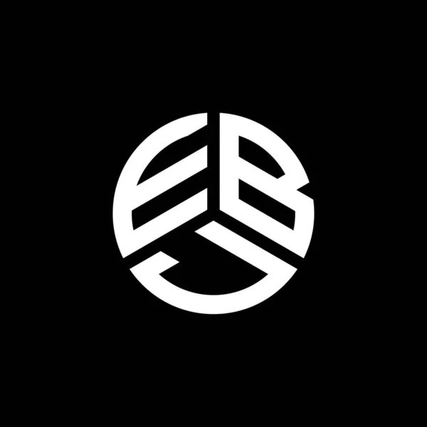 Ebj Brev Logotyp Design Vit Bakgrund Ebj Kreativa Initialer Brev — Stock vektor
