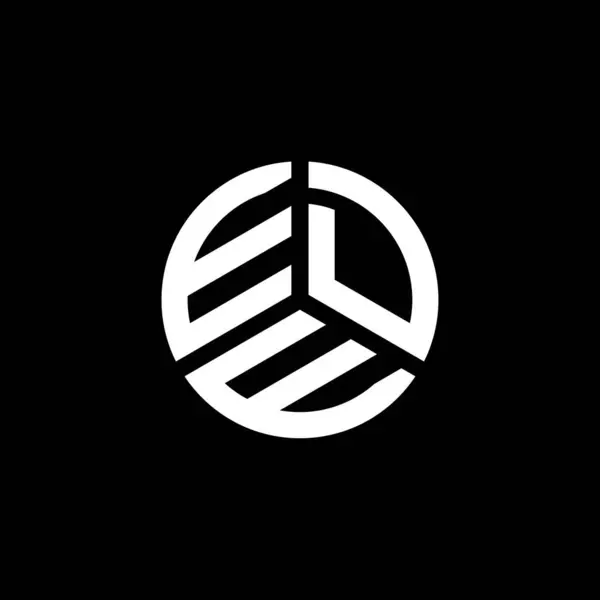 Ede Bokstäver Logotyp Design Vit Bakgrund Ede Kreativa Initialer Brev — Stock vektor