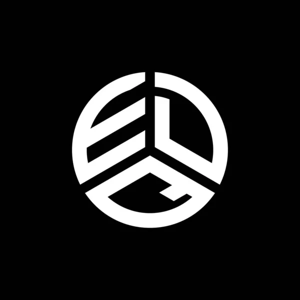 Projekt Logo Litery Edq Białym Tle Edq Twórcze Inicjały Koncepcja — Wektor stockowy