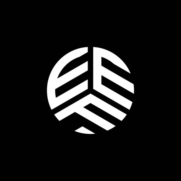 Projekt Logo Litery Eef Białym Tle Koncepcja Logo Kreatywnych Inicjałów — Wektor stockowy