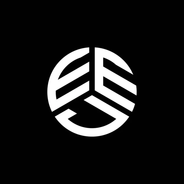 Logo Lettera Eej Disegno Sfondo Bianco Eej Creativo Iniziali Lettera — Vettoriale Stock