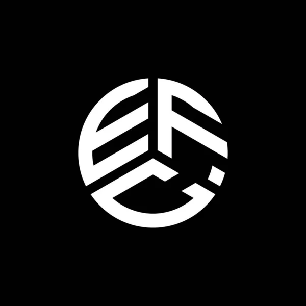 Logo Lettera Efc Disegno Sfondo Bianco Efc Creativo Iniziali Lettera — Vettoriale Stock