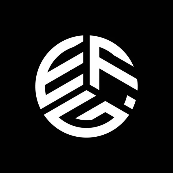 Efg Bokstav Logotyp Design Vit Bakgrund Efg Kreativa Initialer Bokstav — Stock vektor