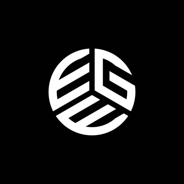 Ege Letter Logo Ontwerp Witte Achtergrond Ege Creatieve Initialen Letter — Stockvector