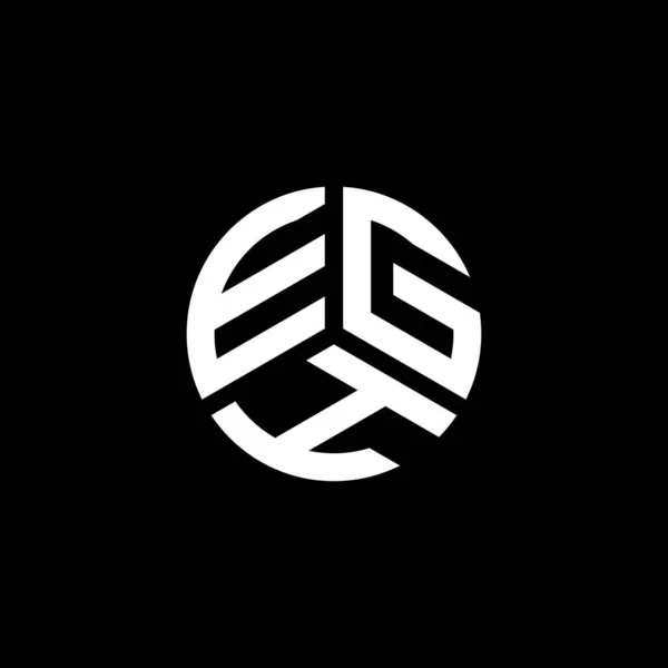 Design Logotipo Carta Egh Fundo Branco Egh Iniciais Criativas Conceito —  Vetores de Stock