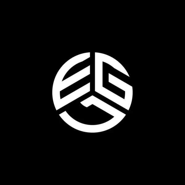 Diseño Del Logotipo Letra Egl Sobre Fondo Blanco Egl Iniciales — Vector de stock